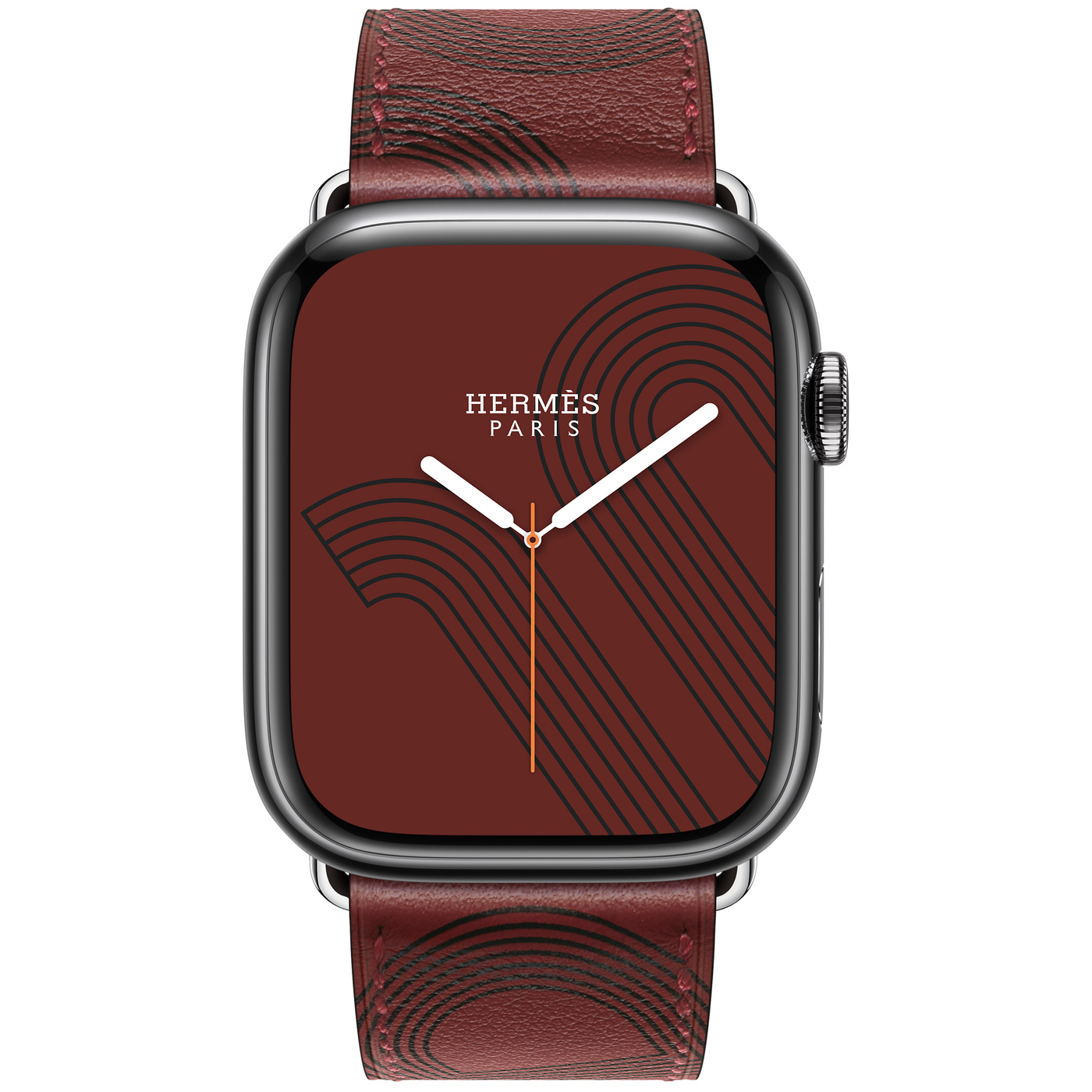経典ブランド Applewatch 41mm H Noir Rouge Hermes レザーベルト Labelians Fr