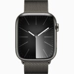 Apple Watch Series 9 Graphite Stainless Steel with Milanese Loop