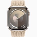Apple Watch Series 9 Starlight Aluminum Case with Braided Solo Loop