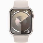 Apple Watch Series 9 Starlight Aluminum Case with Solo Loop