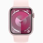 Apple Watch Series 9 Pink Aluminum Case with Solo Loop