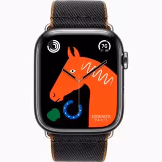 Apple Watch Hermès Space Black Stainless Steel Case with Noir/Gold Twill Jump Single Tour price in Nigeria. Buy 2023 Apple Watch Hermès in Lagos Abuja Port Harcourt Kano Kaduna Ilorin Ogun Abeokuta Ibadan Osun Ife Akure Ondo Benin Edo Bayelsa Uyo Eket Calabar Jos Plateau State Accra Ghana