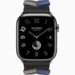 Apple Watch Hermès Space Black Stainless Steel Case with Bridon Single Tour