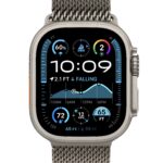 Apple Watch Ultra 2 Natural Titanium Case with Natural Titanium Milanese Loop