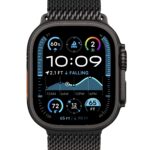 Apple Watch Ultra 2 Black Titanium Case with Black Titanium Milanese Loop