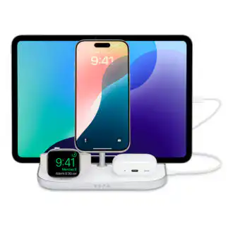 Zens 4-in-1 Wireless Charger price in Nigeria. Buy 4-in-1 MagSafe Wireless Charger for iPad iPhone Apple Watch AirPods Pro in Lagos Abuja Nigeria Port Harcourt Kano Kaduna Ilorin Ogun Abeokuta Ibadan Osun Ife Akure Ondo Benin Edo Bayelsa Uyo Eket Calabar Jos Plateau State Accra Ghana